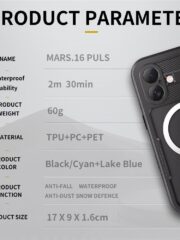 REDPEPPER For iPhone 16 Plus Case IP68 Waterproof Clear Phone Cover | Compatible with MagSafe by The Case Factory