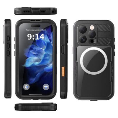 REDPEPPER For iPhone 16 Pro Case IP68 Waterproof Clear Phone Cover | Compatible with MagSafe by The Case Factory