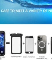 REDPEPPER For iPhone 16 Phone Case IP68 Waterproof Clear Phone Cover | Compatible with MagSafe by The Case Factory