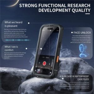 REDPEPPER For iPhone 16 Phone Case IP68 Waterproof Clear Phone Cover | Compatible with MagSafe by The Case Factory