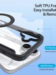 DUX DUCIS Skin X Pro Series for iPhone 16 Magnetic Case Rotary Kickstand Card Slot Leather Phone Cover by The Case Factory