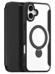 DUX DUCIS Skin X Pro Series for iPhone 16 Magnetic Case Rotary Kickstand Card Slot Leather Phone Cover by The Case Factory