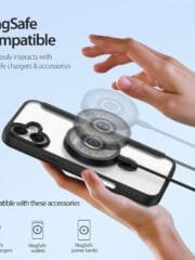 DUX DUCIS Skin X Pro Series for iPhone 16 Magnetic Case Rotary Kickstand Card Slot Leather Phone Cover by The Case Factory