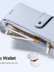 DUX DUCIS Lawa Series for iPhone 16 Magnetic Case Detachable Zipper Wallet Cowhide Leather Cover by The Case Factory