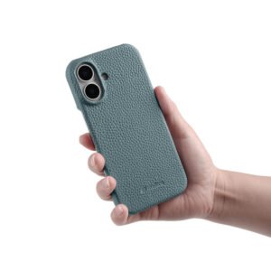 MELKCO For iPhone 16 Plus Case Genuine Cow Leather Phone Cover | Compatible with MagSafe by The Case Factory