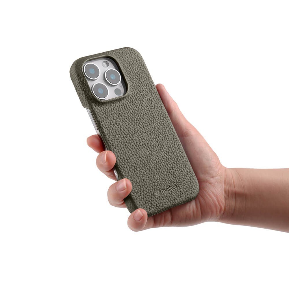 MELKCO For iPhone 16 Pro Case Genuine Cow Leather Phone Cover | Compatible with MagSafe by The Case Factory