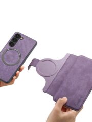 CASENEO For Samsung Galaxy S23 Magnetic Case Detachable Wallet Leather Phone Flip Cover by The Case Factory