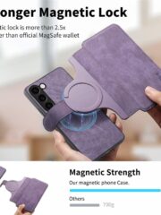 CASENEO For Samsung Galaxy S23 Magnetic Case Detachable Wallet Leather Phone Flip Cover by The Case Factory