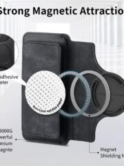 CASENEO For iPhone 16 Case Magnetic Detachable Zipper Wallet Leather Flip Phone Cover by The Case Factory