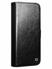 QIALINO For iPhone 16 Plus Case Genuine Cow Leather Wallet Magnetic Closure Phone Cover by The Case Factory