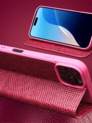 QIALINO For iPhone 16 Pro Wallet Case Crocodile Texture Genuine Cow Leather Anti-Drop Phone Cover by The Case Factory