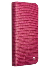 QIALINO For iPhone 16 Plus Wallet Case Crocodile Texture Genuine Cow Leather Anti-Drop Phone Cover by The Case Factory