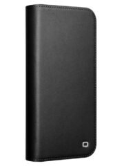 QIALINO For iPhone 16 Pro Max Stand Case Anti-Drop Genuine Cow Leather Wallet Phone Cover by The Case Factory