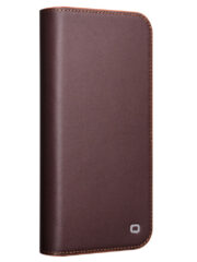 QIALINO For iPhone 16 Plus Case Anti-Drop Genuine Cow Leather Wallet Phone Cover by The Case Factory