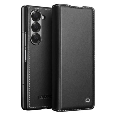 QIALINO For Samsung Galaxy Z Fold6 Case Genuine Leather Flip Phone Cover As Shown Samsung Galaxy Z Fold6 by The Case Factory