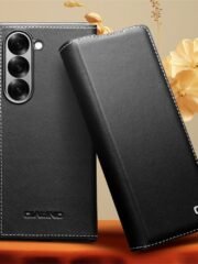 QIALINO For Samsung Galaxy Z Fold6 Case Genuine Leather Flip Phone Cover by The Case Factory