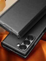 QIALINO For Samsung Galaxy Z Fold6 Case Genuine Leather Flip Phone Cover by The Case Factory