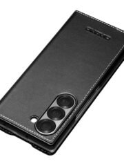 QIALINO For Samsung Galaxy Z Fold6 Case Genuine Leather Flip Phone Cover by The Case Factory