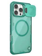 NILLKIN Iceblade CamProp Magnetic Series For iPhone 16 Pro Max Case Phone Cover Slide Lens Lid | Compatible with MagSafe Green iPhone 16 Pro Max by The Case Factory
