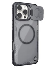 NILLKIN Iceblade CamProp Magnetic Series For iPhone 16 Pro Max Case Phone Cover Slide Lens Lid | Compatible with MagSafe Black iPhone 16 Pro Max by The Case Factory