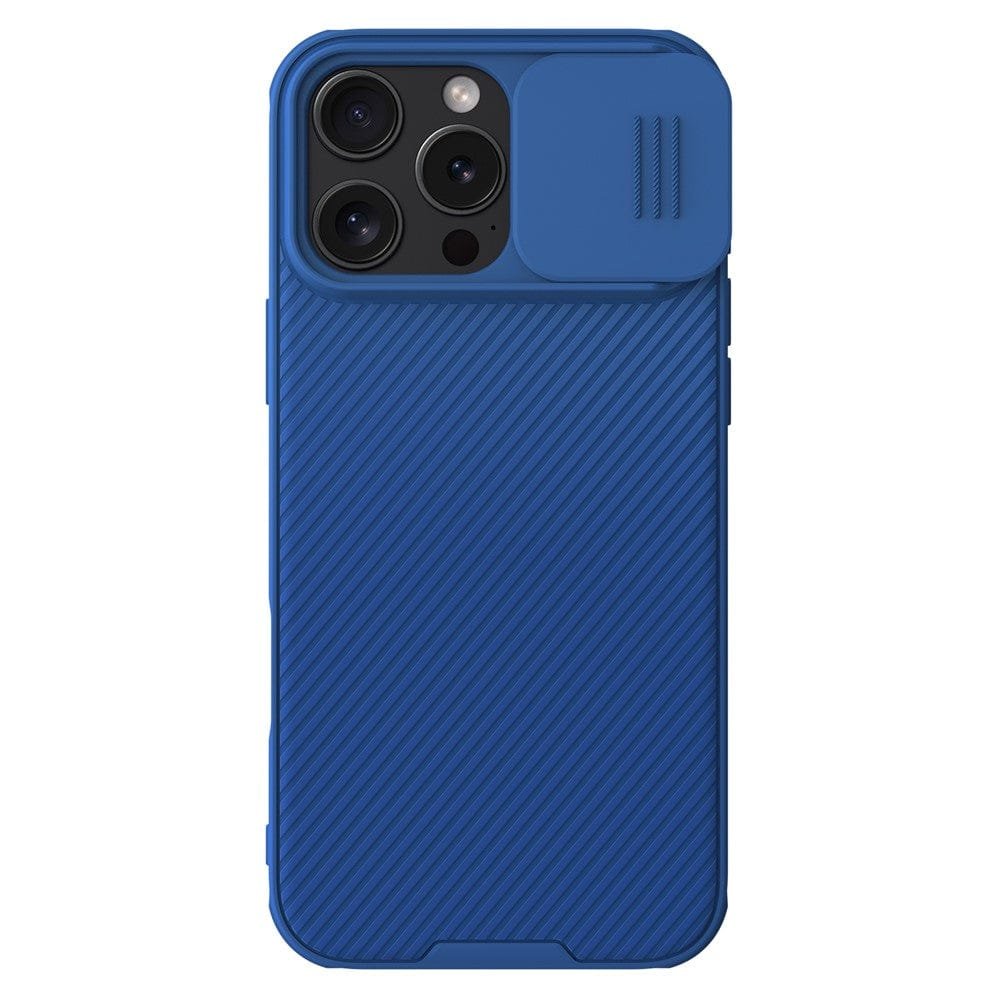 NILLKIN Camshield Pro for iPhone 16 Pro Max Case Phone Cover with Slider Camera | Compatible with MagSafe Blue iPhone 16 Pro Max by The Case Factory