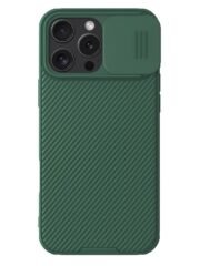 NILLKIN Camshield Pro for iPhone 16 Pro Max Case Phone Cover with Slider Camera | Compatible with MagSafe Green iPhone 16 Pro Max by The Case Factory