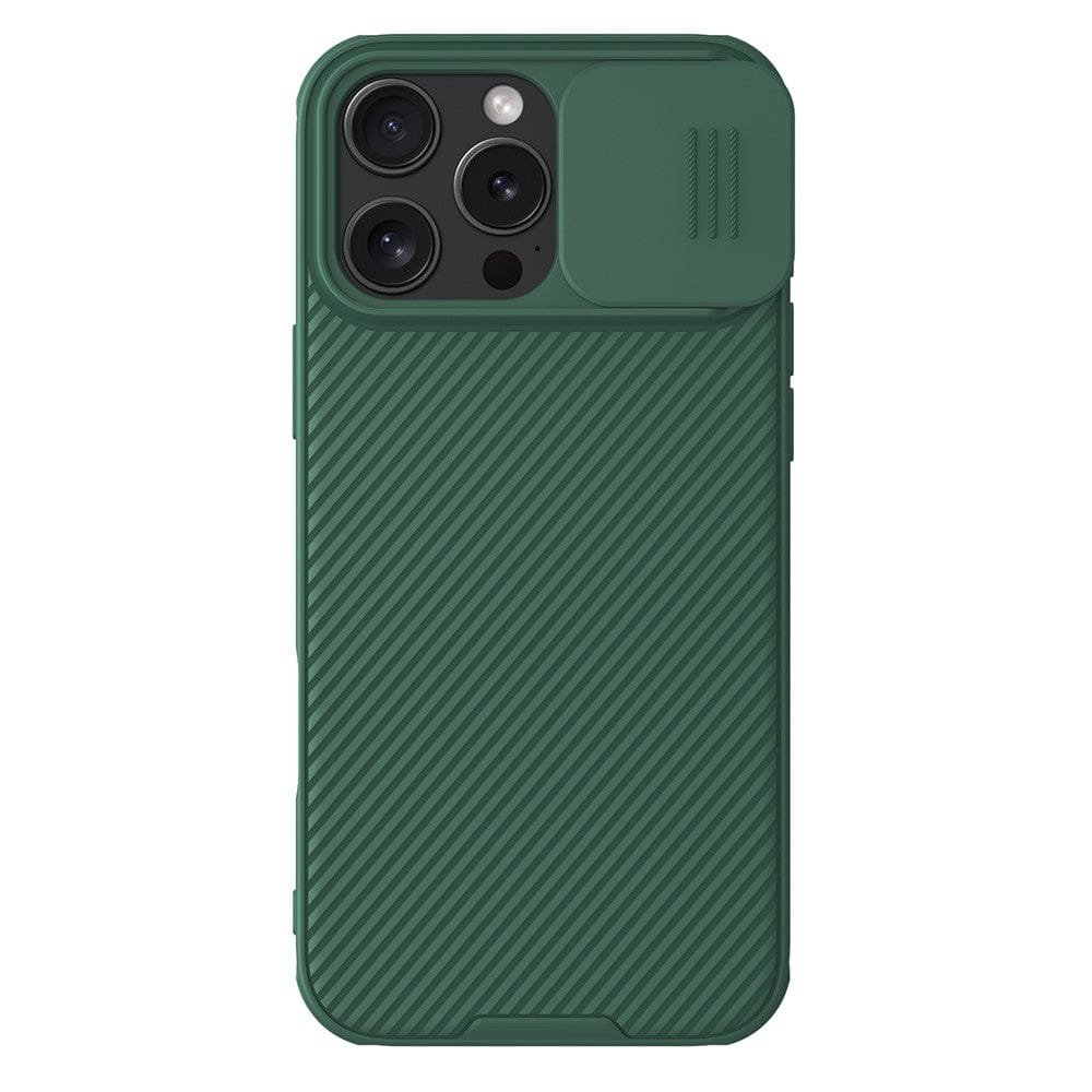 NILLKIN Camshield Pro for iPhone 16 Pro Max Case Phone Cover with Slider Camera | Compatible with MagSafe Green iPhone 16 Pro Max by The Case Factory