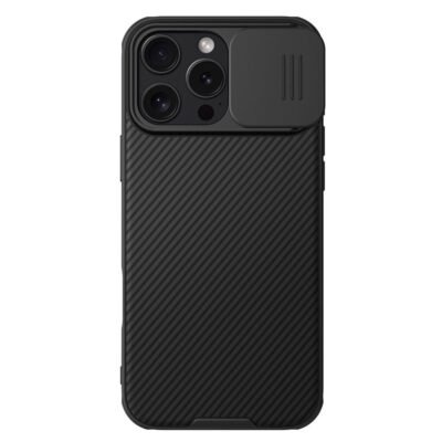 NILLKIN Camshield Pro for iPhone 16 Pro Case Phone Cover with Slider Camera | Compatible with MagSafe Black iPhone 16 Pro by The Case Factory