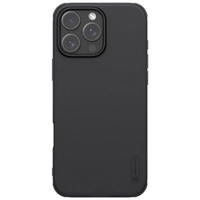 NILLKIN Frosted Shield Pro for iPhone 16 Pro Max Case Phone Cover | Compatible with MagSafe Black iPhone 16 Pro Max by The Case Factory