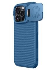NILLKIN Camshield Prop Magnetic Series for iPhone 16 Pro Case Phone Cover with Camera Cover | Compatible with MagSafe Blue iPhone 16 Pro by The Case Factory