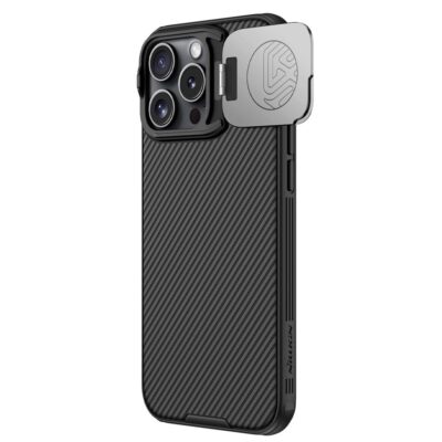 NILLKIN Camshield Prop Series for iPhone 16 Pro Max Case Slide Camera Protection Phone Cover Black iPhone 16 Pro Max by The Case Factory