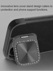 NILLKIN Qin Prop Series for iPhone 16 Leather Case Lens Kickstand Phone Cover by The Case Factory