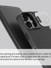 NILLKIN Qin Prop Series for iPhone 16 Leather Case Lens Kickstand Phone Cover by The Case Factory