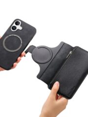 CASENEO For iPhone 16 Plus Case Magnetic Detachable Zipper Wallet Leather Flip Phone Cover by The Case Factory