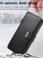CASENEO For iPhone 16 Pro Case Magnetic Detachable Zipper Wallet Leather Flip Phone Cover by The Case Factory
