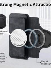 CASENEO For iPhone 16 Pro Case Magnetic Detachable Zipper Wallet Leather Flip Phone Cover by The Case Factory