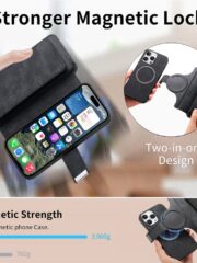 CASENEO For iPhone 16 Pro Case Magnetic Detachable Zipper Wallet Leather Flip Phone Cover by The Case Factory