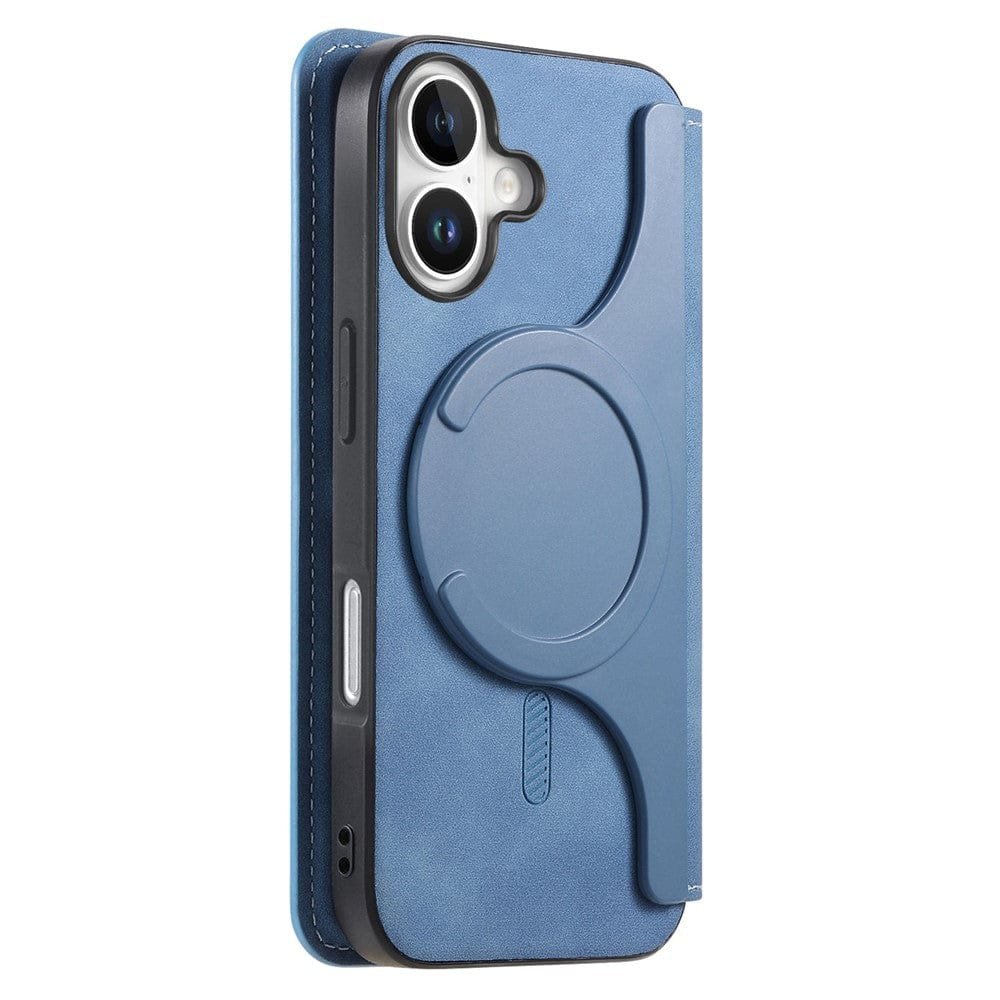 CASENEO For iPhone 16 Plus Case Cross Texture Leather Detachable Zipper Wallet Magnetic Phone Cover by The Case Factory