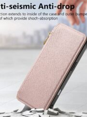 CASENEO For iPhone 16 Pro Max Case Cross Texture Leather Detachable Zipper Wallet Magnetic Phone Cover by The Case Factory