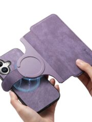 CASENEO MW-03 For iPhone 16 Plus Case Magnetic Detachable Wallet Leather Flip Phone Cover by The Case Factory