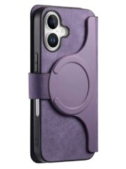 CASENEO MW-03 For iPhone 16 Plus Case Magnetic Detachable Wallet Leather Flip Phone Cover by The Case Factory