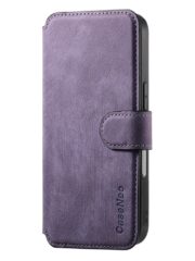 CASENEO MW-03 For iPhone 16 Case Magnetic Detachable Wallet Leather Flip Phone Cover by The Case Factory