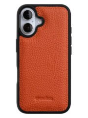 MELKCO For iPhone 16 Case Genuine Cow Leather Coated Phone Cover by The Case Factory