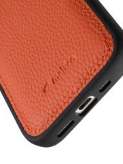 MELKCO For iPhone 16 Case Genuine Cow Leather Coated Phone Cover by The Case Factory