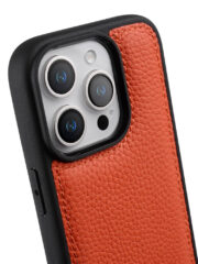 MELKCO For iPhone 16 Pro Case Genuine Cow Leather Coated Phone Cover by The Case Factory