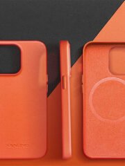 QIALINO for iPhone 14 Shockproof Case Magnetic Phone Genuine Leather Phone Cover by The Case Factory