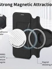 CASENEO For iPhone 16 Plus Case Compatible with MagSafe Detachable Leather Phone Cover with Lens Film by The Case Factory