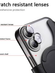CASENEO For iPhone 16 Plus Case Compatible with MagSafe Detachable Leather Phone Cover with Lens Film by The Case Factory