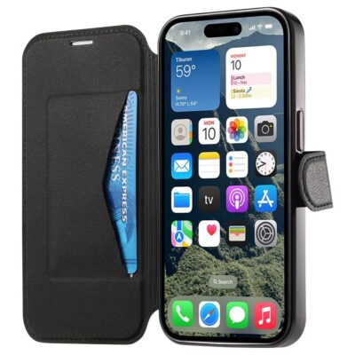 CASENEO For iPhone 16 Plus Case Compatible with MagSafe Detachable Leather Phone Cover with Lens Film by The Case Factory