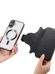 CASENEO For iPhone 16 Case Compatible with MagSafe Detachable Leather Phone Cover with Lens Film by The Case Factory